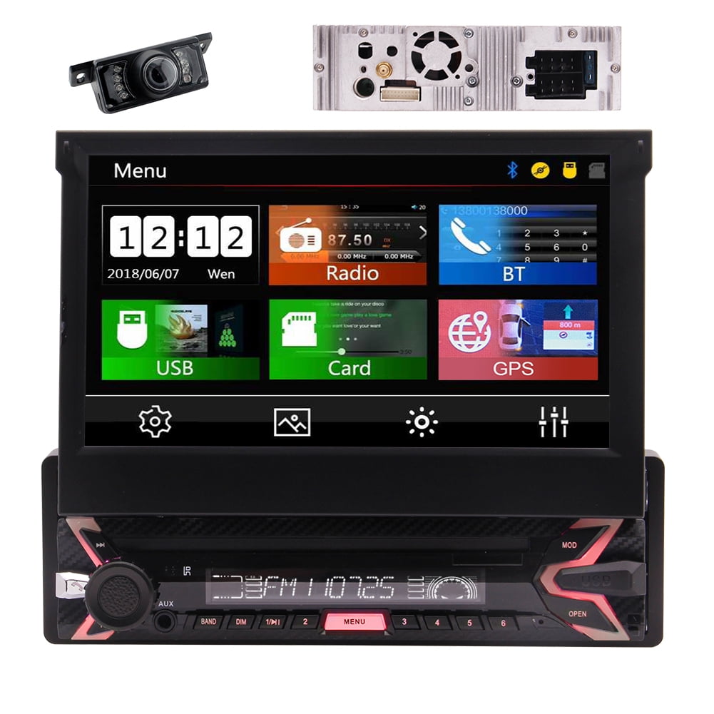 Car Electronics Eincar Single Din Flip Out Screen Car Radio Wince 8.0