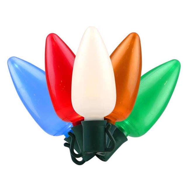 Bombilla Celebrations Platinum C9 LED multicolor de 25 quilates