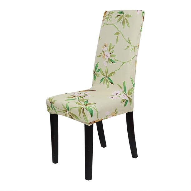 Spandex Ajuste Elástico Corto Cena Silla Cubierta Retirable Funda, Patrón Floral Retirable Lavable Comida Banquete Silla Protector para Hogar Fiesta Hotel Boda Ceremonia Estilo 1 Unique Bargains Silla Protector
