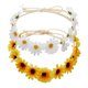 thumbnail image 1 of zYoung 2 Piezas Diadema de Flores de Moda Corona de Pelo de Girasol Diadema para el Cabello para Festival Tocado Nupcial, 1 of 5
