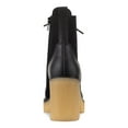 thumbnail image 2 of SUN STONE Womens Black 1" Platform Cushioned Lennonn Round Toe Block Heel Lace-Up Booties 6 M, 2 of 4