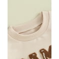 thumbnail image 6 of Musuos Baby Boys Girls Sweatshirts Rompers 3 6 12 18M Letter Embroidery Crew Neck Long Sleeve Infant Jumpsuits, 6 of 10