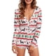 thumbnail image 1 of Txlixc Camisón de Navidad femenino con cuello en V Txlixc moda, 1 of 8