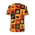 thumbnail image 3 of Rocae Halloween Banner Symbols for Breathable Men's Baseball T-Shirt Fashionable Casual Baseball Jersey, Moisture-wicking Sportswear X-Large, 3 of 9