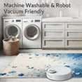 thumbnail image 5 of ODIKA 5'x7' Machine Washable Non-Slip Area Rug, Breeze Grey & Floral High Traffic Rug, Blue, 70913, 5 of 7