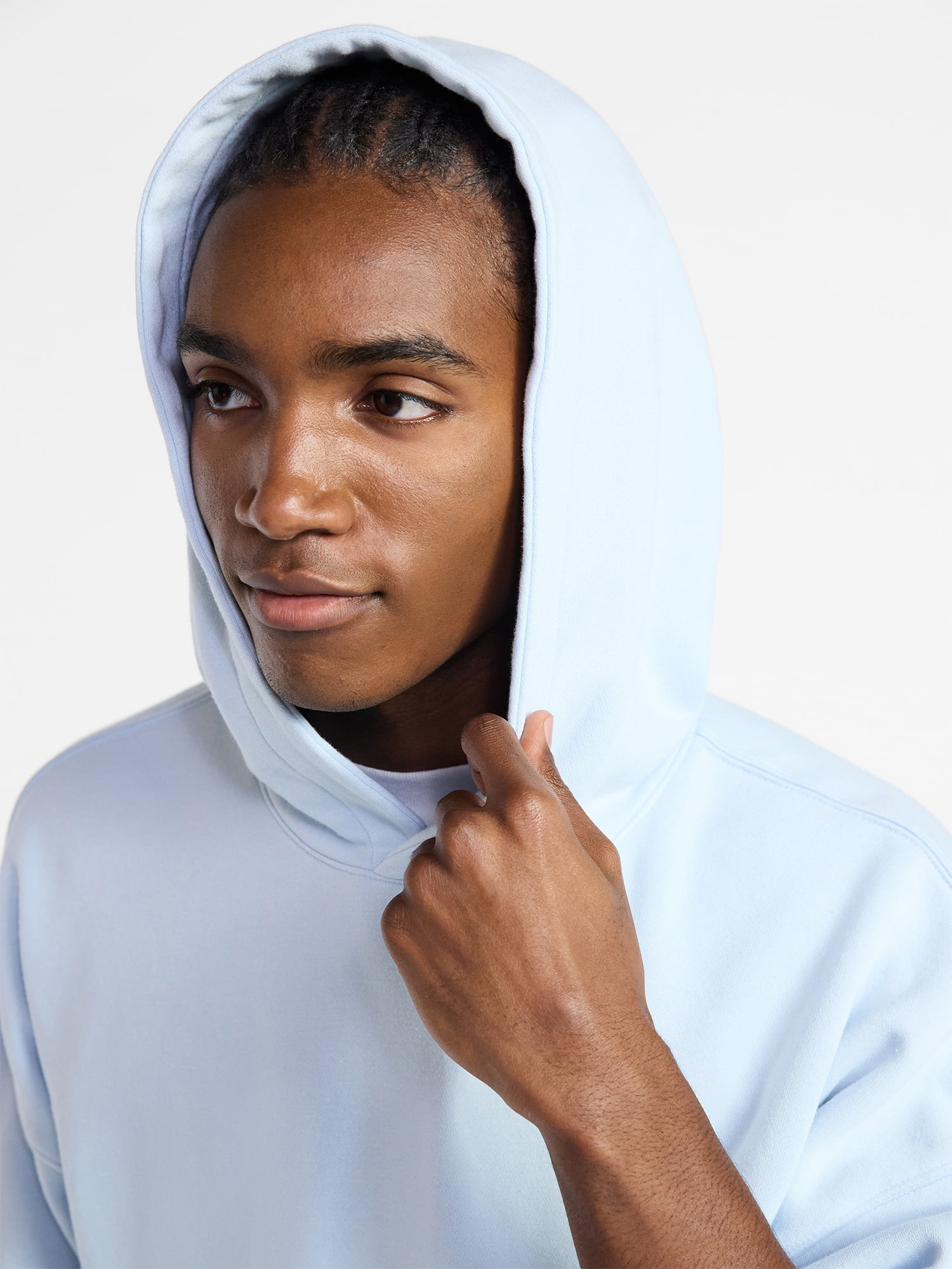 No Boundaries Oversized Hoodie with Long Sleeves, Men's XS-4XLT