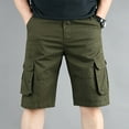 thumbnail image 2 of zfhfof Cargo Shorts for Men Classic Cotton Outdoor Work Shorts with Multi-Pockets Men's Long Shorts for Camping Hiking, 2 of 6