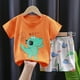 thumbnail image 4 of Conjunto de ropa de verano para bebé niño y niña, pijama, traje para recién nacido, ropa de manga corta, disfraz con estampado de elefante, conjuntos de algodón, 4 of 5