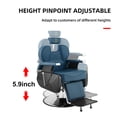 thumbnail image 5 of Barber Chair with Hair Cutting Tool Set and Salon Barber Cape, Blue, 5 of 10