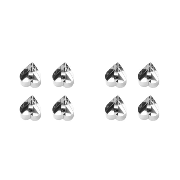 Advancent Surtido de 4 piezas de moldes para pasteles, molde portátil de acero inoxidable para Mousse, herramienta para hornear, utensilios para Corazón 2piezas