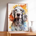 thumbnail image 2 of English Setter Dog Art - Watercolor Style Wall, Home or Apartment Decor - Sweet Poster Print Gift for Puppy Lovers, Dog Lovers, Women, Girls, Kids, Baby Room, Nursery, 2 of 5