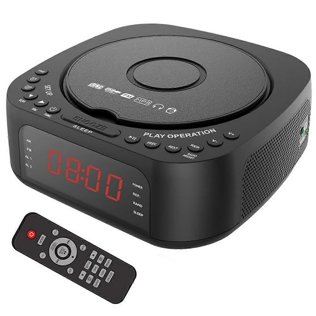 Protable DVD Player VCD Player FM Alarm Clock Radio Bluetooth Speaker Music Player Home CD Player UK Plug_Perfect Gift