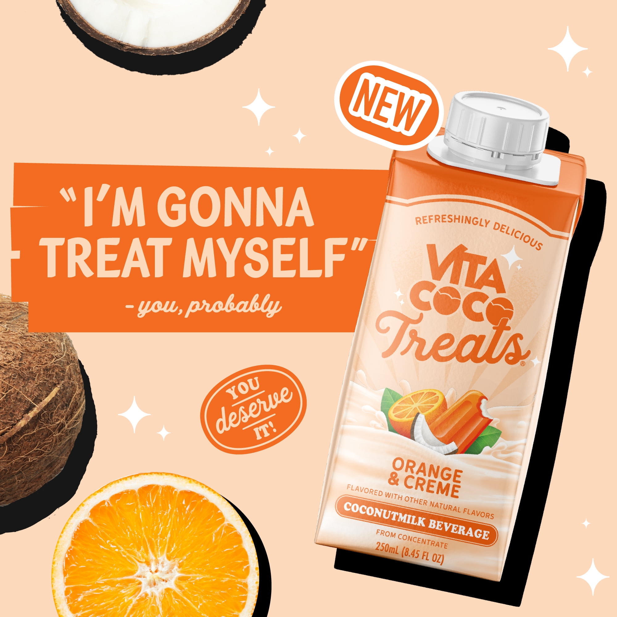 Vita Coco Treats Orange & Creme Coconut Milk Drink - 250mL
