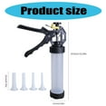 thumbnail image 5 of Sausage Maker Sausages Making Tool Stuffing Machine Manual Meat Stuffer with 4 Funnel Portable Maker, 5 of 14