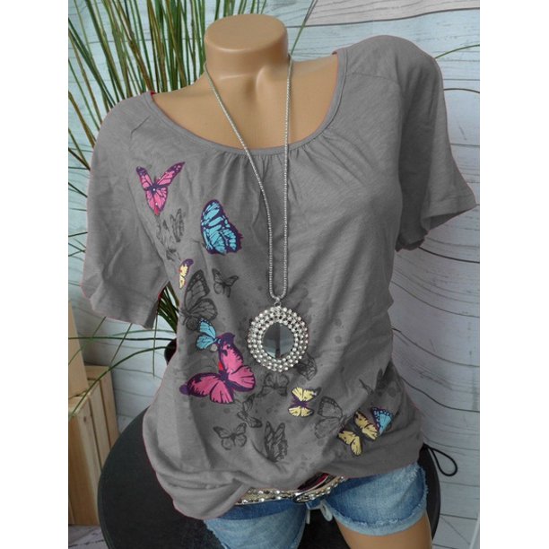 ladies butterfly blouse