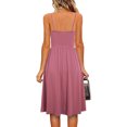 thumbnail image 3 of Summer Savings Clearance Summer Dresses For Women 2022 Plus Size Dress Boho Dress Sundresses Beach Dresses Sleeveless Sling Dress A Line Spaghetti Strap Sundresses Pleated No Pockets, 3 of 6