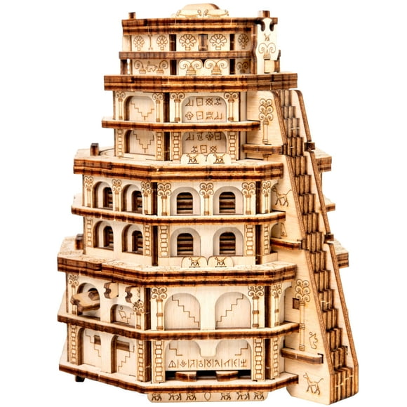 ESC WELT Boîte de Casse-Tête Tour de Quête – Jeu d'Évasion en Bois 3D pour Adultes et Adolescents, Casse-Tête Logique avec Compartiment Secret, Idée Cadeau Unique
