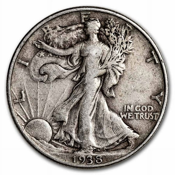 1938 Walking Liberty Half Dollar VG/VF
