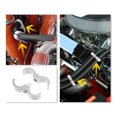 thumbnail image 4 of Unique Bargains 4 Pcs AN4 Vehicle Hose Separator Clamp Fuel Line Connector for Oil Fuel Hose Silver Tone, 4 of 5