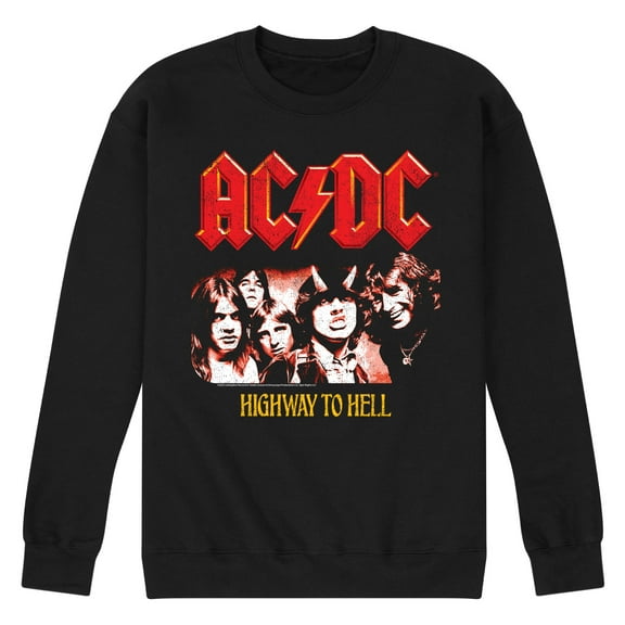 ACDC - Highway To Hell - Men's Crew Neck Fleece Pullover