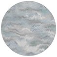 thumbnail image 2 of Addison Rugs Chantille Indoor/Outdoor Transitional Swirls Pewter Machine Washable Round Rug, 8' x 8', 2 of 8