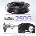 thumbnail image 5 of Epelay PLA 3D Printer Filament, Galaxy Glitter, 4 × 250g, 1.75mm, 5 of 8