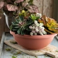 thumbnail image 2 of HC Companies GAB22000E35 22 Inch Resin Garden Bowl Planter Pot, Terra Cotta, 2 of 5