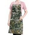thumbnail image 5 of Snow Camo Tree Trunks Pattern Apron-Garden Aprons for Women with Pockets-Cotton Linen Waterproof Kitchen Cooking Gardening Aprons Adjustable for Kitchen,Cooking,BBQ and Salon 33x27 Inch, 5 of 7