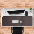 thumbnail image 5 of Cacoy 150x50cm Leather Extended Mouse Pad Long Desk Blotter Pad (Brown), 5 of 5