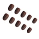 thumbnail image 1 of Soidarity 24X Matte Press on Nails Uñas acrílicas DIY para amantes de la manicura 1 negro mate Juegos de manicura 19marrón, 1 of 4