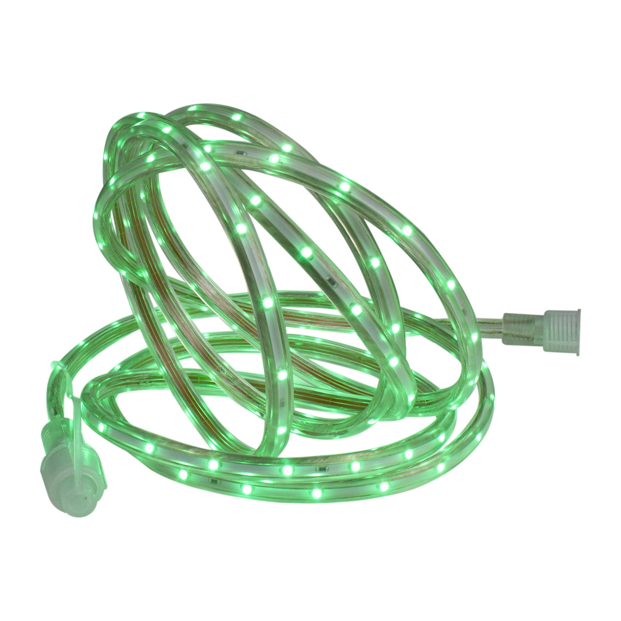 Green LED Outdoor Christmas Linear Tape Lighting - 30 ft Clear Tube