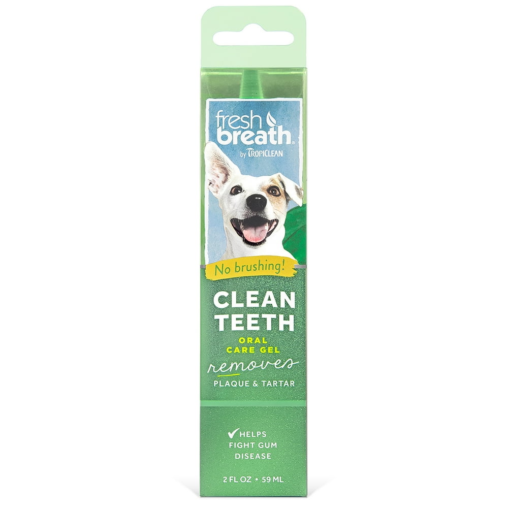 TropiClean Fresh Breath No Brushing Clean Teeth Dental & Oral Care Gel