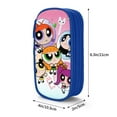 thumbnail image 4 of The Powerpuff Gi-rls Pencil Case Large Capacity Pencil Pouch Pen Bag Office Stationery Organizer Travel Makeup Bag Blue, 4 of 9