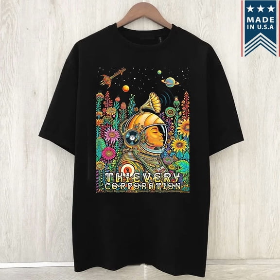CLASSIC Thievery Corporation Poster For Show In Portland T Shirt Full Size S-5XL