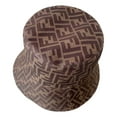 thumbnail image 2 of New Fendi Zucca Canvas Brown Bucket Hat Size Small, 2 of 4