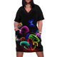 thumbnail image 2 of Vestido holgado con bolsillos de WORLD GLOWING MUSHROOMS Vestido largo para mujer 2025, 2 of 7