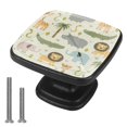 thumbnail image 1 of 4 Pcs Cabinet Handle Drawer Pulls Animal society Knobs with Screws Square Furniture Office Cabinet Knob Decoration, 1 of 5