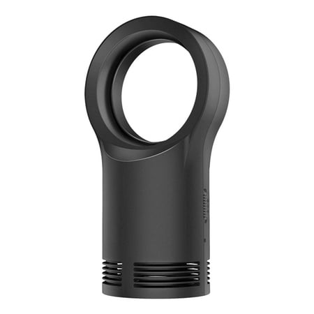 

Electric Leafless Space Heater Hot Cool Tower Fan Quiet with Tip-Over and Overheating Protection Black Us Plug