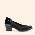 thumbnail image 2 of Zapatos de Tacón Bajo con Plataforma Ancha para Mujer DREAM PAIRS en Negro Talla 8, 2 of 8