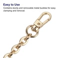 thumbnail image 4 of Uxcell 39"x0.24" Purse Chain Strap, 2Pack Purse Handle Shoulder Bag Replacement Strap(Gold), 4 of 5