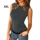 thumbnail image 5 of Qarigey Chaleco Casual apretado Color sólido cintura alta Tanktop playa vacaciones baile sin mangas camisa adolescentes verano Top ropa Prendas para la parte del cuerpo Gris XXL Qarigey AP011123-05, 5 of 6