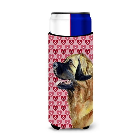 

Caroline s Treasures LH9168MUK Leonberger Hearts Love and Valentine s Day Portrait Ultra Hugger for slim cans Slim Can