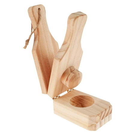 SXCRFKXH Banana Smasher Maker Wooden Plantain Press with Handle Reusable Smasher Utensils Press Meatball Banana Fruit