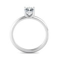 thumbnail image 3 of Brig Jewel 1.6 Ct Cushion Cut Moissanite Engagement Ring for Women - 14K White Gold Plated - Prong Setting - Perfect for Weddings, Anniversaries, and Gift Giving - Elegant Jewelry for Her, 3 of 4