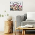 thumbnail image 3 of WFSposter Vintage Pig Gifts Farm Animals Flowers Pig Decor Canvas Wall Art Wall Decor Country Posters Art Prints Artwork Pictures for Farmhouse Home Bedroom Girls Room Living Room Decor Hay Girl Hay, 3 of 6
