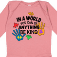 thumbnail image 4 of Inktastic In a World You Can Be Anything Be Kind Autism Awareness Boys or Girls Long Sleeve Baby Bodysuit, 4 of 5