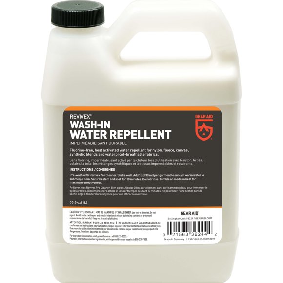 Agente de limpieza GEAR AID Wash-in, repelente al agua, 1 litro