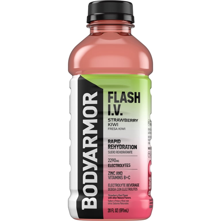 Bodyarmor Flash I.V. Strawberry Kiwi Sports Drink, 20 fl oz, 4 Pack photo 7