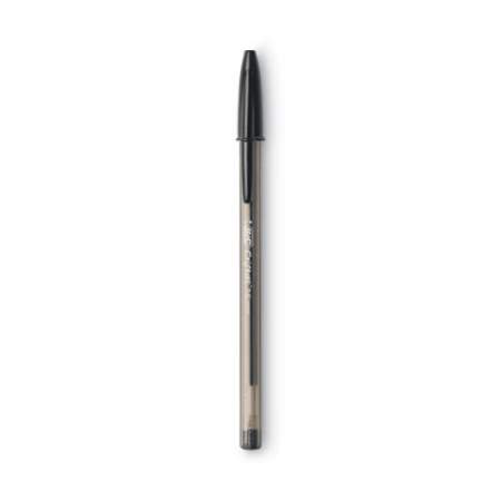 5Pc BIC Cristal Xtra Bold Ballpoint Pen, Stick, Bold 1.6 mm, Black Ink, Clear Barrel, Dozen (MSB11BK)