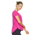 thumbnail image 4 of Expert Brand Women's Airstretch Lite Breeze Tee T-Shirt, Berry, XL, 4 of 5